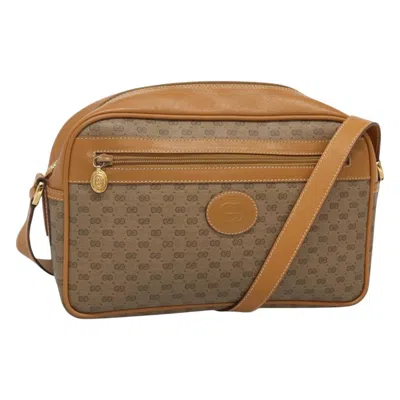 Pre-owned Gucci Micro Small Gg Canvas Beige Canvas Shoulder Bag ()