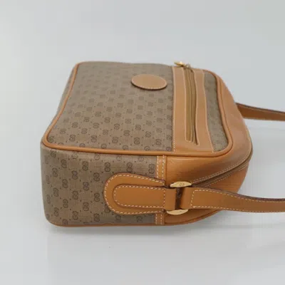 Pre-owned Gucci Micro Small Gg Canvas Beige Canvas Shoulder Bag ()