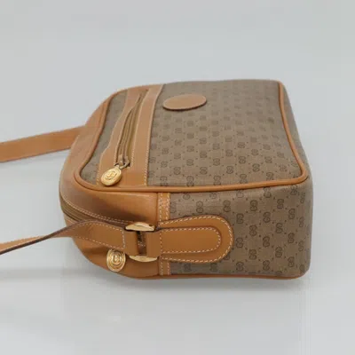 Pre-owned Gucci Micro Small Gg Canvas Beige Canvas Shoulder Bag ()