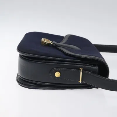 Pre-owned Gucci Navy Canvas Shoulder Bag ()