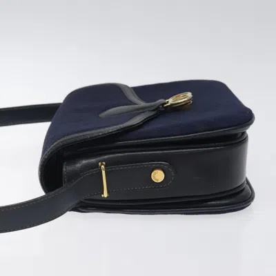 Pre-owned Gucci Navy Canvas Shoulder Bag ()