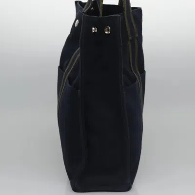 Pre-owned Hermes Hermès Fourre Tout Navy Canvas Tote Bag ()