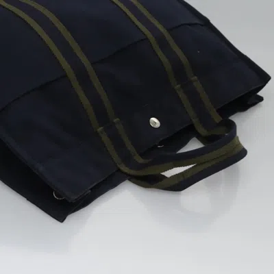 Pre-owned Hermes Hermès Fourre Tout Navy Canvas Tote Bag ()