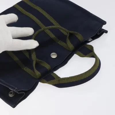 Pre-owned Hermes Hermès Fourre Tout Navy Canvas Tote Bag ()