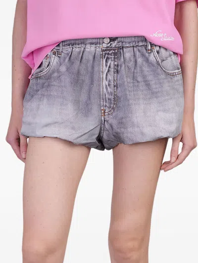 Acne Studios Cotton Shorts In Gray