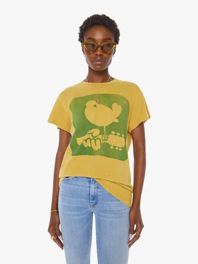 Madeworn Woodstock T-shirt Mustard T-shirt In Yellow, Size Large