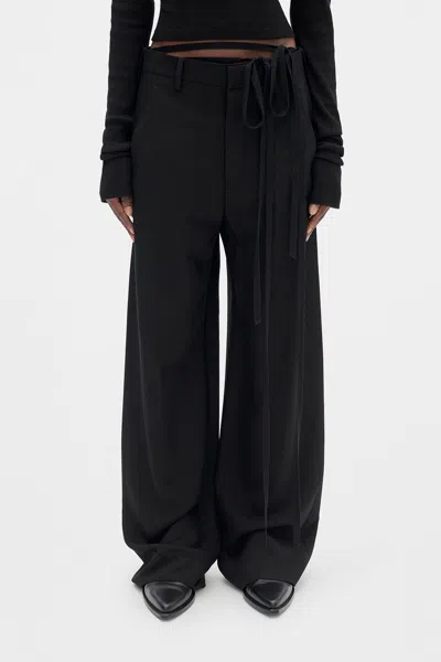 Ann Demeulemeester Anneke Comfort Tailored Trousers In Black