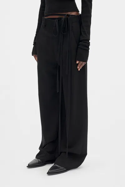 Ann Demeulemeester Anneke Comfort Tailored Trousers In Black
