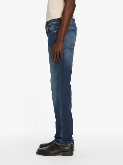Frame Modern Straight Jeans In Blue
