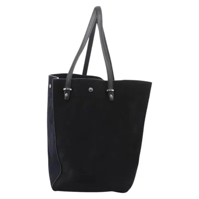 Pre-owned Jimmy Choo Twist Navy Suede Tote Bag ()
