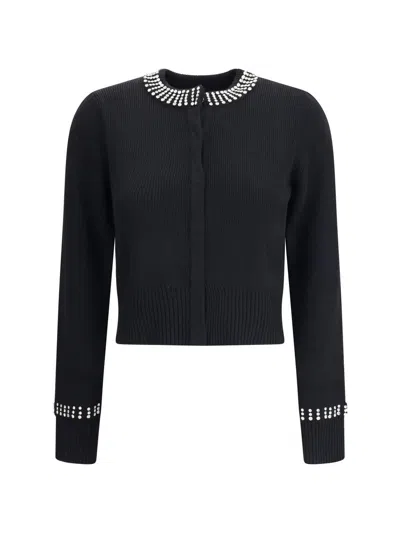 Pinko Spezzino Cardigan Blend Ws In Black
