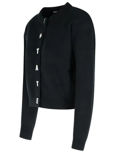 Rotate Birger Christensen Black Cotton Blend Cardigan
