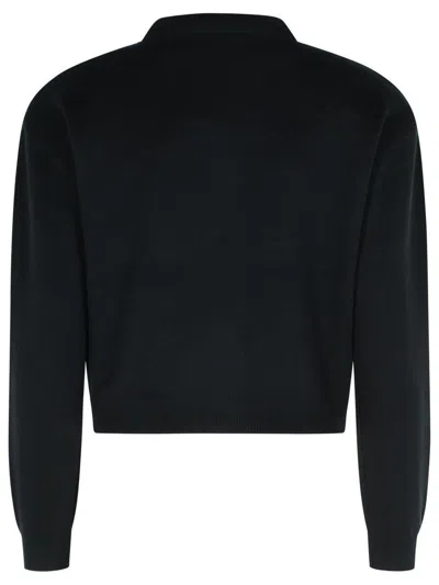 Rotate Birger Christensen Black Cotton Blend Cardigan