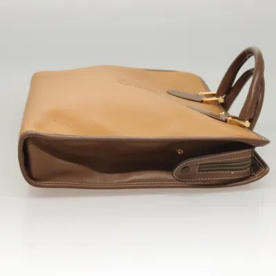 Pre-owned Loewe Anagram Brown Leather Briefcase Bag ()