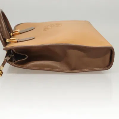 Pre-owned Loewe Anagram Brown Leather Briefcase Bag ()