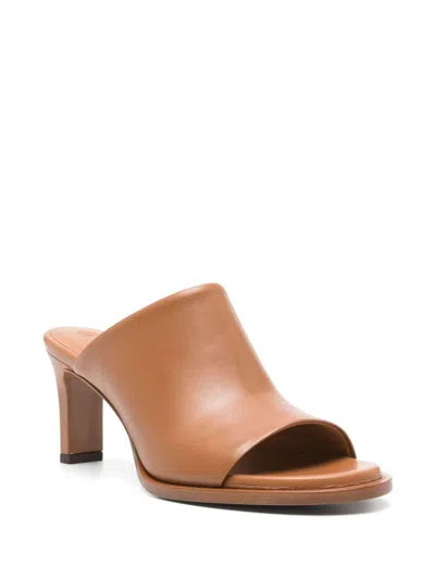 Tod's Open-toe Calfskin Sabot With Wrapped Heel