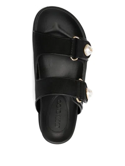 Jimmy Choo Fayence Patent Leather Sandals