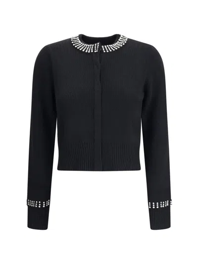 Pinko Spezzino Cardigan Blend Ws In Black
