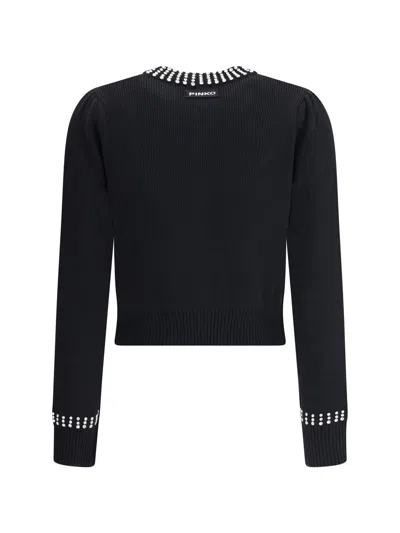 Pinko Spezzino Cardigan Blend Ws In Black