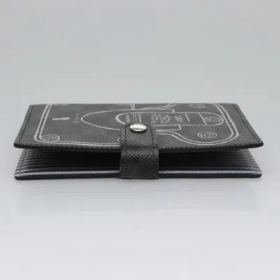 Pre-owned Louis Vuitton Agenda Pm Black Canvas Wallet  ()
