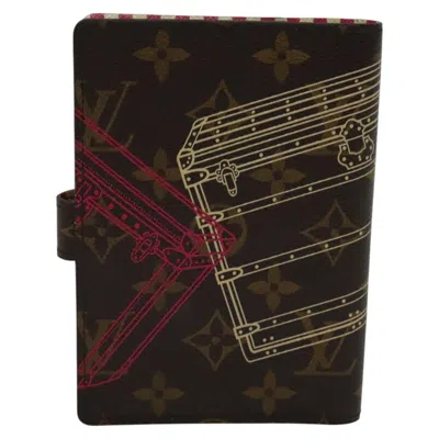 Pre-owned Louis Vuitton Agenda Pm Brown Canvas Wallet  ()