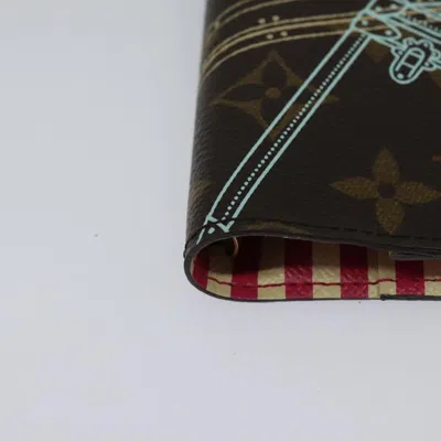 Pre-owned Louis Vuitton Agenda Pm Brown Canvas Wallet  ()