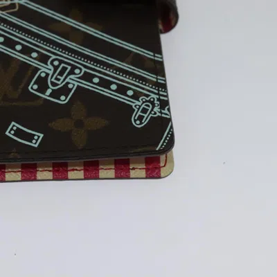Pre-owned Louis Vuitton Agenda Pm Brown Canvas Wallet  ()