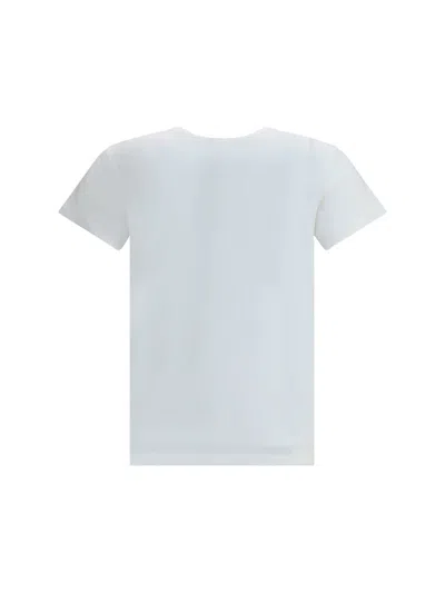 Valentino Silk T-shirt With Short Sleeves And Graphic Print In White