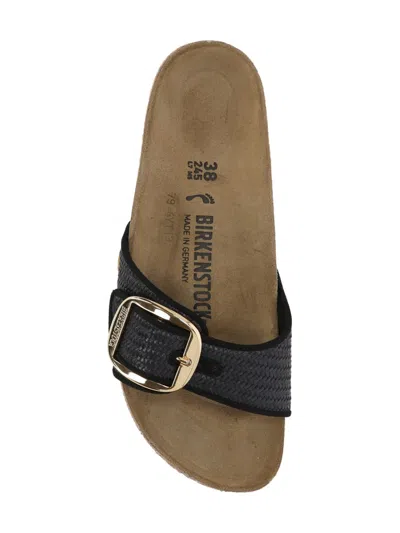 Birkenstock Madrid Buckle-detail Sandals In Black