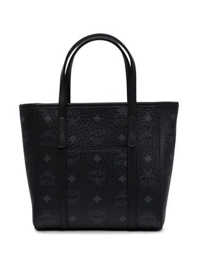 Mcm Shopper Bag Mini In Black