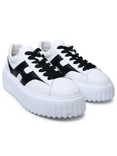 Hogan Nappa Leather Sneakers With Extralight Eva Sole In White