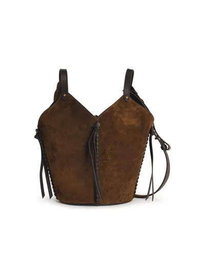 Isabel Marant 'tampa' Mini Bucket Bag In Bronze Suede