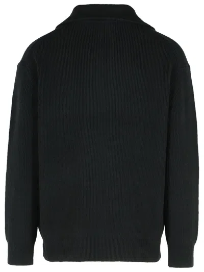 Jw Anderson Half Zipper Shirt In Black