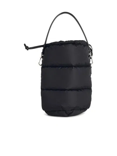Moncler 'caradoc' Bucket Bag In Black Polyamide