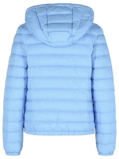 Moncler 'hede' Light Blue Polyamide Down Jacket In Blue