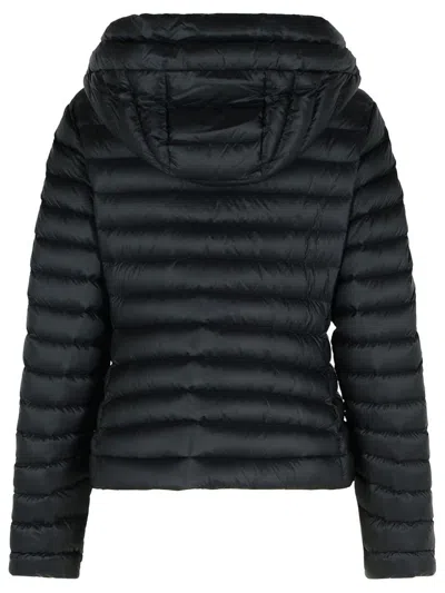 Moncler Hooded Short Puffer Jacket In Black