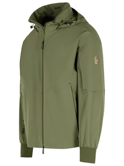 Moncler Hooded Casual Jacket In Green