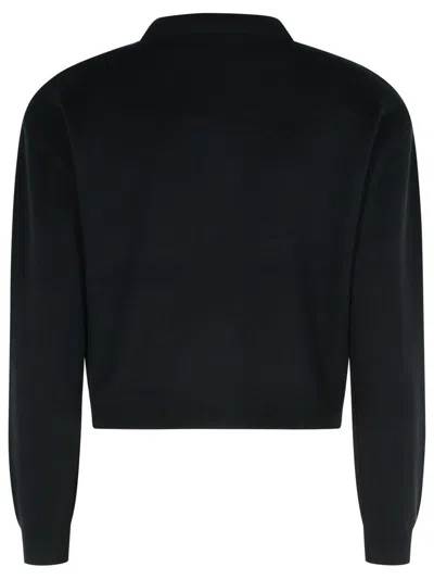 Rotate Birger Christensen Black Cotton Blend Cardigan