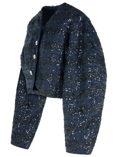 Rotate Birger Christensen Dark Blue Polyester Short Jacket