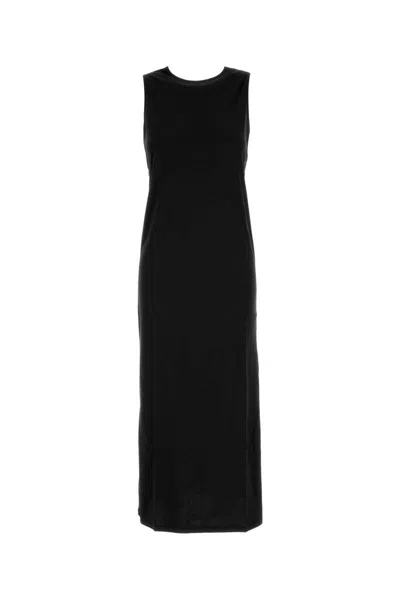 Loulou Studio Black Cotton Rayna Dress
