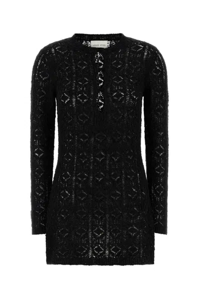 Loulou Studio Evan Dress In Cotton And Silk In Black