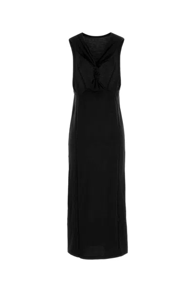 Loulou Studio Black Cotton Rayna Dress