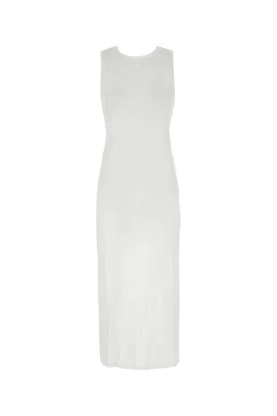 Loulou Studio White Cotton Rayna Dress In White