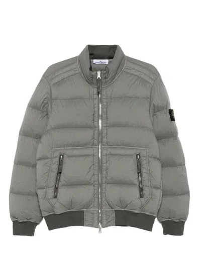 Stone Island Quilted Zip-front Jacket