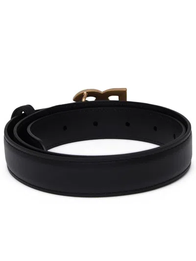 Dolce & Gabbana Black Leather Belt Women