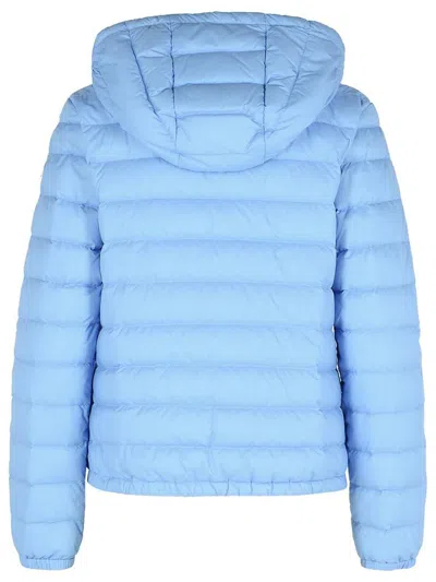 Moncler 'hede' Light Blue Polyamide Down Jacket In Blue