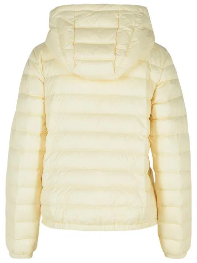 Moncler 'hede' Ivory Nylon Down Jacket In Yellow