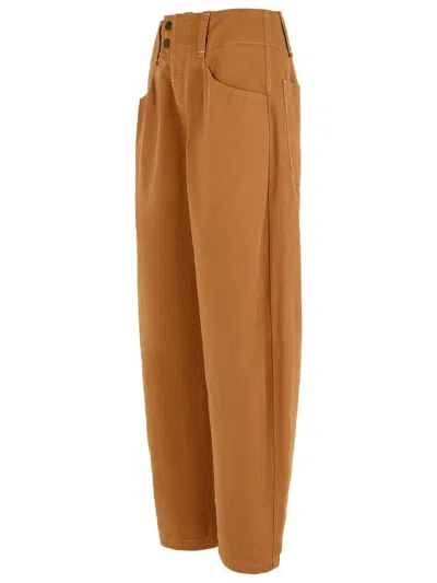 Isabel Marant Wide Leg Pants In Brown