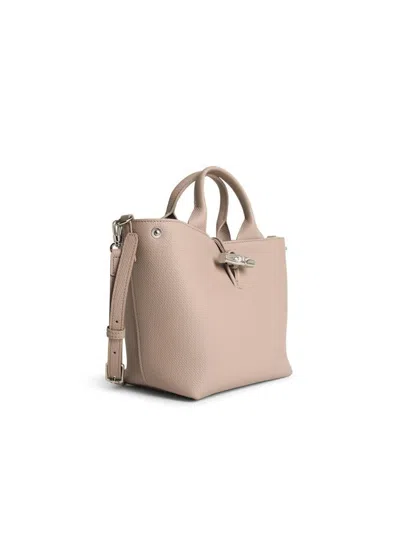 Longchamp Bag With 's Le Roseau' Handle In Clay Leather