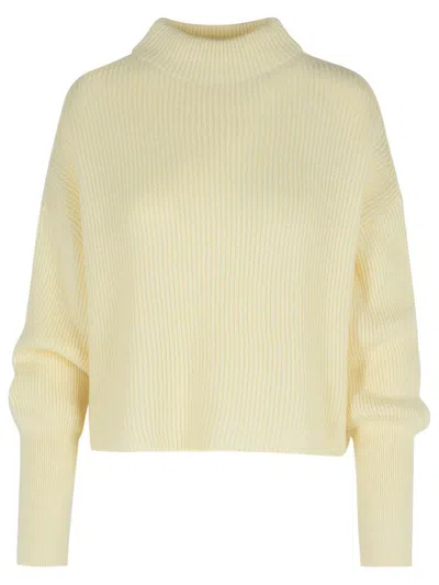 Closed Ivory Alpaca Blend Sweater In Yellow
